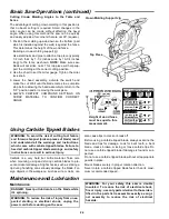 Предварительный просмотр 24 страницы RIDGID MS1060 Owner'S Manual