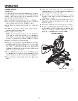 Предварительный просмотр 22 страницы RIDGID MS1065LZA Operator'S Manual