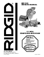 RIDGID MS1250 Owner'S Manual предпросмотр