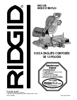 Предварительный просмотр 73 страницы RIDGID MS1250 Owner'S Manual