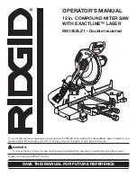 Предварительный просмотр 1 страницы RIDGID MS1250LZ1 Operator'S Manual