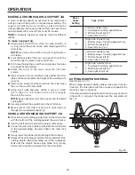 Предварительный просмотр 29 страницы RIDGID MS1250LZ1 Operator'S Manual