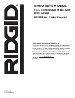 Предварительный просмотр 34 страницы RIDGID MS1250LZA Operator'S Manual