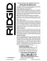 Предварительный просмотр 13 страницы RIDGID MS1290LZ Operator'S Manual