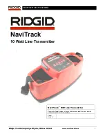 Предварительный просмотр 3 страницы RIDGID NaviTrack 10 Operator'S Manual