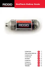 RIDGID NaviTrack Battery Sonde Instructions Manual preview