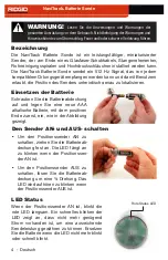 Preview for 4 page of RIDGID NaviTrack Battery Sonde Instructions Manual