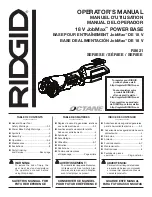 RIDGID OCTANE JobMax E Series Operator'S Manual предпросмотр