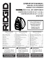 Предварительный просмотр 1 страницы RIDGID OF60150VP Operator'S Manual