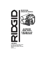 RIDGID OL50135AL Operator'S Manual предпросмотр