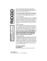 Preview for 24 page of RIDGID OL50135AL Operator'S Manual