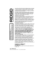 Preview for 72 page of RIDGID OL50135AL Operator'S Manual