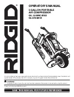 RIDGID OL50145MW Operator'S Manual preview