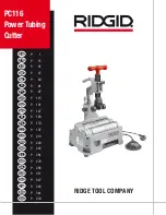 RIDGID PC116 Manual preview