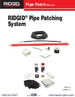 Preview for 1 page of RIDGID Pipe Patch Manual