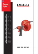 RIDGID POWER SPIN+ Operator'S Manual предпросмотр