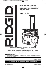 Предварительный просмотр 17 страницы RIDGID Pro Pack Plus WD1022 Owner'S Manual