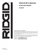 Предварительный просмотр 20 страницы RIDGID R138HPA Operator'S Manual