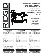 RIDGID R150FSF Operator'S Manual предпросмотр