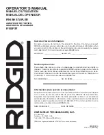 Предварительный просмотр 40 страницы RIDGID R150FSF Operator'S Manual