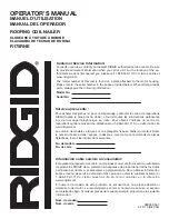 Preview for 44 page of RIDGID R175RNE Operator'S Manual