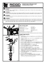 RIDGID R175RNF Quick Manual preview