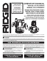 RIDGID R2901 Operator'S Manual предпросмотр