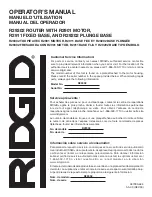 Preview for 52 page of RIDGID R2901 Operator'S Manual