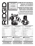 Preview for 1 page of RIDGID R29303N Operator'S Manual