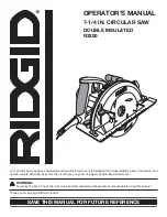 RIDGID R3200 Operator'S Manual preview