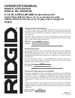 Preview for 48 page of RIDGID R3203-1 Operator'S Manual