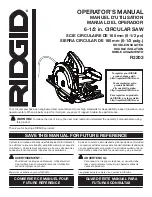 RIDGID R3203 Operator'S Manual предпросмотр