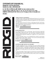 Предварительный просмотр 48 страницы RIDGID R3203 Operator'S Manual