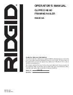 Preview for 20 page of RIDGID R350CHA Operator'S Manual