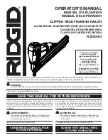 Preview for 1 page of RIDGID R350CHD Operator'S Manual