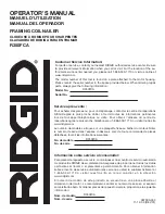 Предварительный просмотр 48 страницы RIDGID R350FCA Operator'S Manual