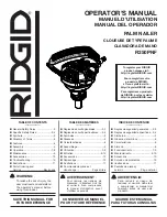 Preview for 1 page of RIDGID R350PNF Operator'S Manual