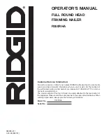 Предварительный просмотр 20 страницы RIDGID R350RHA Operator'S Manual