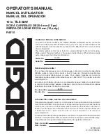 Предварительный просмотр 88 страницы RIDGID R4010 Operator'S Manual