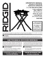 Предварительный просмотр 1 страницы RIDGID R4021SN Operator'S Manual