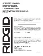 Предварительный просмотр 80 страницы RIDGID R4021SN Operator'S Manual