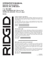 Preview for 72 page of RIDGID R4030 Operator'S Manual