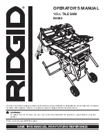 RIDGID R4090 Operator'S Manual предпросмотр