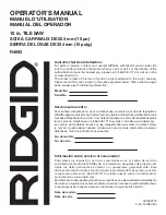 Предварительный просмотр 116 страницы RIDGID R4092 Operator'S Manual