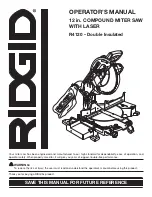 Preview for 1 page of RIDGID R4120 Operator'S Manual