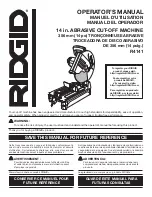 RIDGID R4141 Operator'S Manual предпросмотр