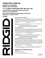 Предварительный просмотр 124 страницы RIDGID R4222T Operator'S Manual