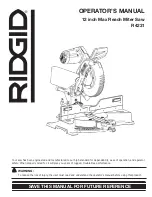 Предварительный просмотр 1 страницы RIDGID R4231 Operator'S Manual