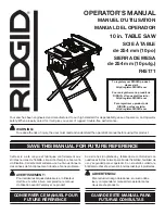 Предварительный просмотр 1 страницы RIDGID R45171 Operator'S Manual