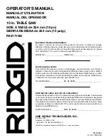 Preview for 120 page of RIDGID R45171NS Operator'S Manual